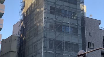 某都内改修足場